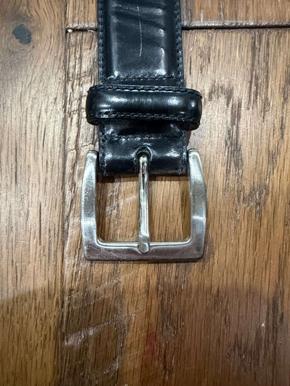 Coach Classic Black Leather Men's Belt with Tan Lining - Picture 4 of 7